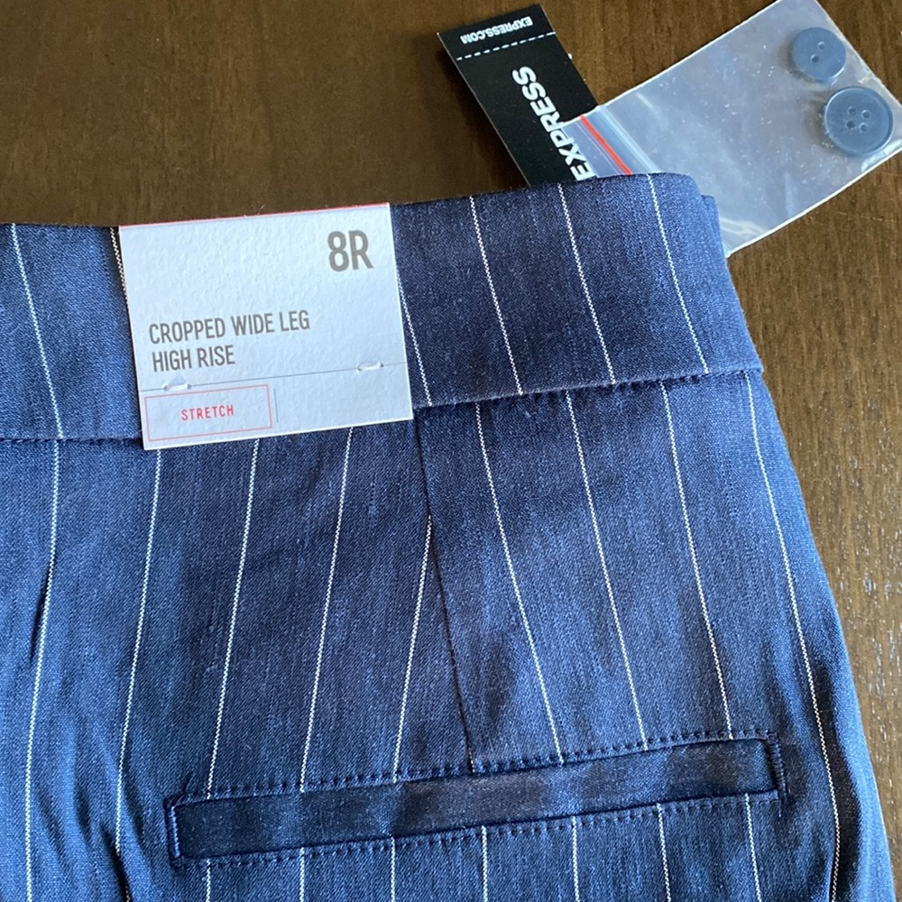 Express Cropped Wide Leg Slacks